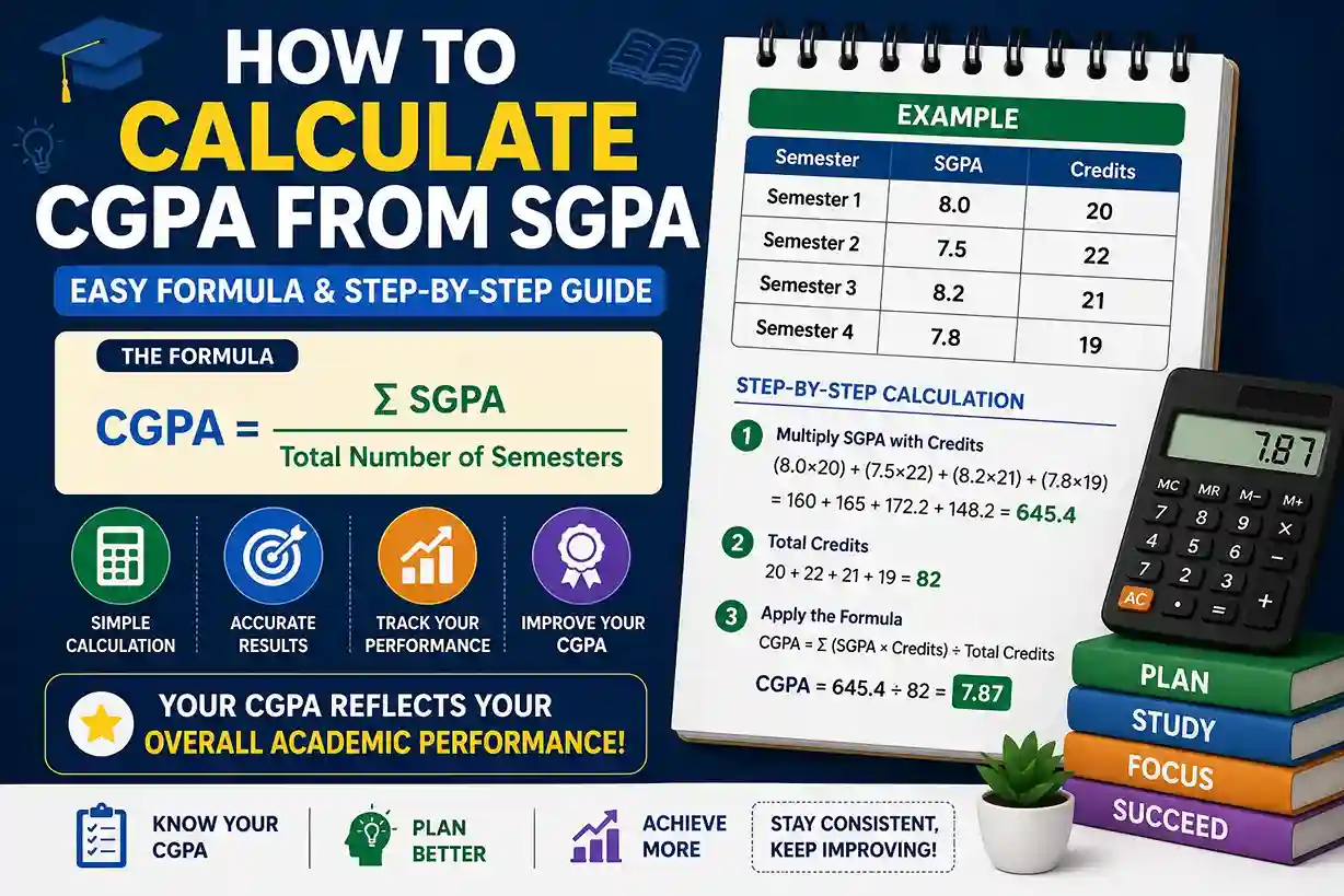 How to calculate cgpa from sgpa